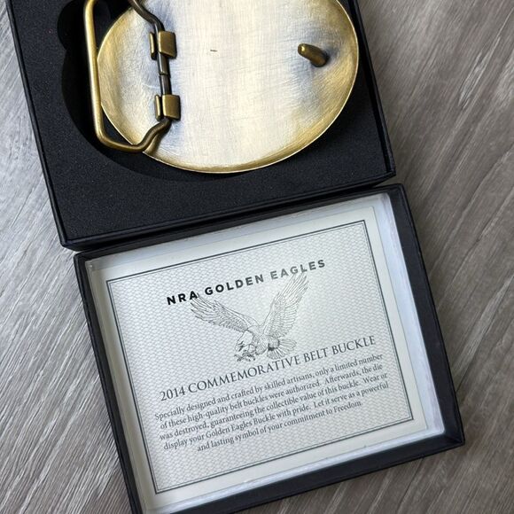 NRA Golden Eagle 2014 commemorative belt buckle - Picture 2 of 4